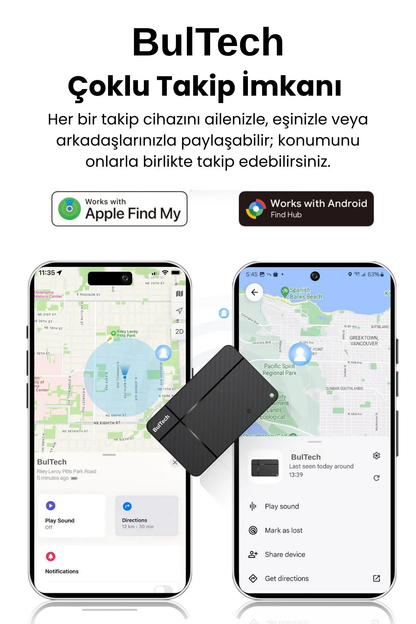 BulTech - Takip Ve İzleme Kartı Android Ve İos Uyumlu